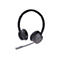 Drahtloses Headset in Grau, mit Mikrofon, Logo "AGFEO".