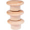 Aimant Legamaster WOODEN, 5 pièces, pour tableaux blancs et en verre Legamaster, ⌀ 25 x H 15,5 mm, bois de hêtre, peint