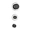 aimant Maul, rond, avec bouton de préhension, 38 x P 24 mm, force d'adhérence jusqu'à 5 kg, acier &amp; plastique, argent clair, 1 pce