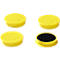 Aimants puissants, Ø 40 mm, force d'adhérence env. 1200 g, 4 p., jaune