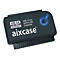 Schwarzer Aixcase USB 3.0 zu SATA und IDE Konverter mit Backup-Taste.