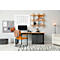Akoestisch prikbord omhoog, absorptieklasse C, dikte 24 mm, textiel &amp; recyclage PET, grijs of beige, diverse afmetingen