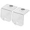 Akoestisch toebehoren flipover haken Sound Balance, acryl, transparant, met magneet, B 60 x D 60 x H 63 mm