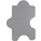 Akoestisch wandpaneel Puzzel, b 1000 x h 500 mm, polyestervlies in viltlook, grijs RAL 7004