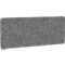 Akoestische scheidingswand AKUSTIX Vario, geluidsabsorptieklasse B, dikte 18 mm, zonder beugels, B 1600 x H 600 mm, PET-vilt, grijs