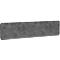 Akoestische scheidingswand AKUSTIX Vario, geluidsabsorptieklasse B, dikte 18 mm, zonder klemmen, B 1800 x H 400 mm, PET-vilt, grijs