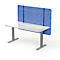 Akoestische scheidingswand AKUSTIX Vario, geluidsabsorptieklasse B, dikte 18 mm, zonder steun, PET-vilt, B 1600 of 1800 mm, blauw of grijs