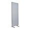 Akoestische scheidingswand - B 600 x H 1680 mm - lichtgrijs