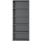 Aktenregal Aalborg, 4 verstellbare Einlegeböden, Traglast bis 22, Möbelgleiter, Spanplatte, melaminharzbeschichtet, B 800 x T 400 x H 1970 mm, graphit