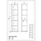 Aktenregal Aalborg, 4 verstellbare Einlegeböden, Traglast bis 30, Möbelgleiter, Spanplatte, melaminharzbeschichtet, B 450 x T 400 x H 1970 mm, graphit