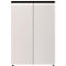 Aktenschrank Aalborg, 2 Türen, 2 Fachböden, Möbelgleiter, melaminharzbeschichtet, B 810 x T 400 x H 1200 mm, kaschmir