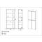 Aktenschrank Aalborg, 2 Türen, 4 Fachböden, Möbelgleiter, Spanplatte melaminharzbeschichtet, B 810 x T 400 x H 1970 mm, kaschmir