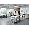 Aktenschrank Aalborg, 2 Türen, 4 Fachböden, Möbelgleiter, Spanplatte melaminharzbeschichtet, B 810 x T 400 x H 1970 mm, kaschmir