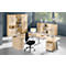 Aktenschrank BARI, 6 OH, 3 Böden, 1 offenes Fach, B 819 x T 430 x H 2174 mm, hellgrau/anthrazit