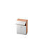 Aktenschrank mit Sicherheitsklappe, 3 OH, B 800 x T 420 mm, Nussbaum-Dekor/silber