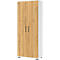 Aktenschrank Profi 2.0, 4 Einlegeböden, 5 OH, B 800 x T 400 x H 2000 mm, Grandson-Eiche/weiß