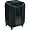 Aktenvernichter Fellowes® Powershred LX 85, Partikelschnitt 4 x 40 mm, P-4, 19 l, 12 Blatt Schnittleistung, mit Rollen, schwarz