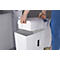 Aktenvernichter HSM shredstar X10, Sicherheitsstufe 4, Partikelschnitt 4,5 x 30 mm, 10 Blatt, weiß-silber