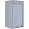 Aktos L rolluikkast, 2 dossierhoogtes, afsluitbaar, beugelgreep, B 500 x D 400 x H 930 mm, hout, grijs