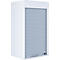 Aktos L rolluikkast, 2 dossierhoogtes, afsluitbaar, beugelgreep, B 500 x D 400 x H 930 mm, hout, wit