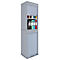 Aktos XL rolluikkast, 4 dossierhoogtes, afsluitbaar, beugelgreep, B 500 x D 400 x H 1860 mm, hout, grijs