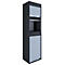 Aktos XL rolluikkast, 4 dossierhoogtes, afsluitbaar, beugelgreep, B 500 x D 400 x H 1860 mm, hout, zwart