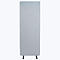 Akustischer Raumteiler, Einzelexemplar, rechteckig, Hochkant-Format, mit Standfüßen, B 600 x T 350 x H 1680 mm, PET-Filz, hellgrau
