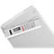 Gray writing pad with an integrated calculator. The display shows 268. The product is photographed at a slight angle.