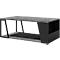 Albi salontafel, B 1000 x D 550 x H 360 mm, metalen frame/blad gemelamineerd, betonlook/zwart