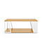 Albi salontafel, B 1000 x D 550 x H 360 mm, metalen frame/gestrekt blad met echt houtfineer, licht eiken/wit gelakt