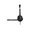 Schwarzes Alcatel-Lucent Enterprise Headset, einseitiges Modell mit Mikrofonarm, vor weißem Hintergrund.