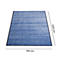 Alfombra rectangular azul con borde oscuro, dimensiones 900 mm por 1500 mm, sobre fondo blanco.