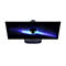 Alienware Ultrawide-Monitor von oben, zeigt Alien-Logo auf dem Display und G-Sync-Label am Standfuß.