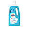Light blue Sagrotan bottle, lettering and product name, "2in1 Cleans & Disinfects".