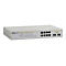 Allied Telesis AT GS950/8 WebSmart Switch - Switch - managed - 8 x 10/100/1000 + 2 x Shared SFP - Desktop