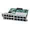 Netzwerk-Interface-Karte mit grünem Board und zahlreichen RJ45- sowie SFP-Anschlüssen.