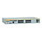 Allied Telesis x230-18GP Netzwerk-Switch in grau mit zahlreichen LAN-Anschlüssen vor weißem Hintergrund.