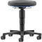 Allround Hocker Bimos, höhenverstellbar, Doppelrollen, Supertec, Farbring blau