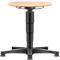 Allround Hocker Bimos, sitzhöhenverstellbar 450-650 mm, mit Gleiter, Buche-Schichtholz, langlebig, leicht zu reinigen