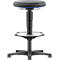 Allround kruk Bimos, zithoogte verstelbaar 560-810 mm, met glijder &amp; voetring, PU-schuim bekleding, afwasbaar, zeer robuust, kleur ring blauw