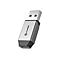 Ein silberner Alogic USB-A auf USB-C Adapter vor weißem Hintergrund.
