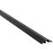 Black, elongated cable duct profile, angled from top left to bottom right.