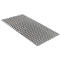 Grey rectangular pattern with small, diamond-shaped design on white background.