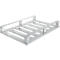 Aluminium pallets, geanodiseerd, aan 4 zijden onderrijdbaar, L 1200 x B 800 x H 150 mm, 5 mm dik, tot 1000 kg
