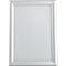 A white picture frame, rectangular, with rounded corners. The frame is wide and slightly raised.