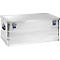 Aluminiumbox Alutec Basic, Materialstärke 0,8 mm, stapelbar, mit 1,5 mm Deckel, 142 l Volumen