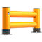 Ampere Doppel-Rammschutzplanke Rack-Mammut®, Kunststoff, L 1200 x H 600 mm, verkehrsgelb