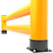 Ampere Doppel-Rammschutzplanke Rack-Mammut®, Kunststoff, L 2500 x H 600 mm, verkehrsgelb