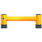 Ampere Einzel-Rammschutzplanke Rack-Mammut®, Kunststoff, L 1200 x H 400 mm, verkehrsgelb