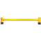 Ampere Einzel-Rammschutzplanke Rack-Mammut®, Kunststoff, L 2500 x H 400 mm, verkehrsgelb